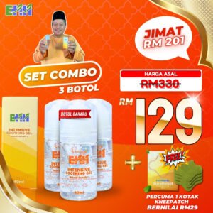 Gel EarthHerbs - Combo Set (3 Botol Free SureRelief)
