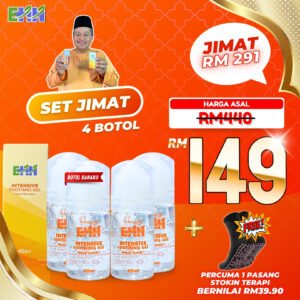 Gel Earthherbs – Jimat Set ( 4 Botol Free Stokin Terapi)